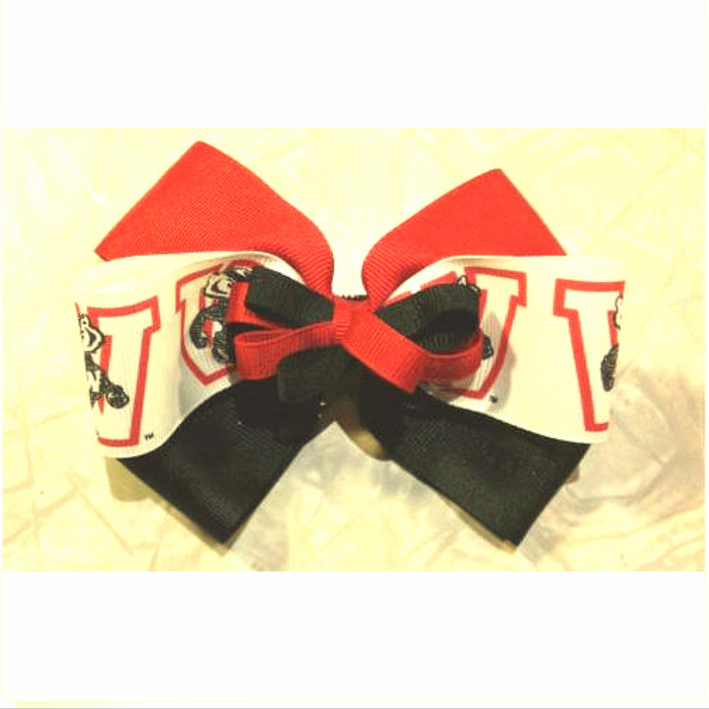 *Brand New ~ WI Badgers Girl's Hair Bow Barrette
